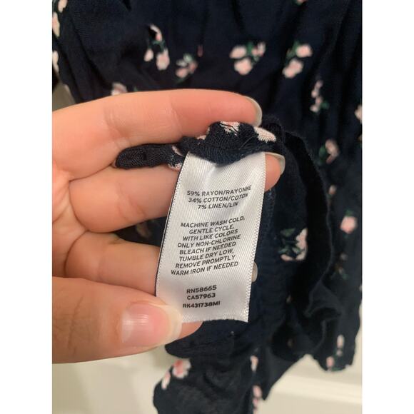 Abound Black classical bloom blouse size Small NEW - Picture 5 of 6